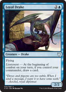 Loyal Drake (Commander 2018) Light Play