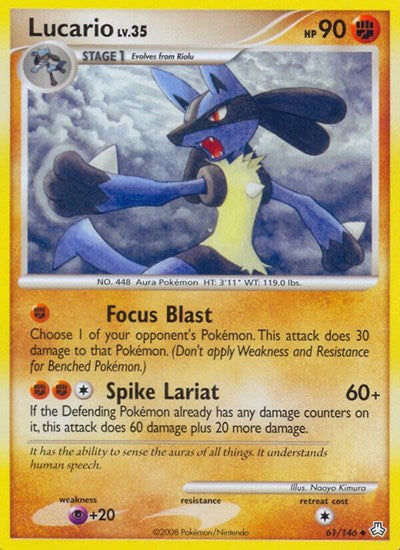 Lucario (Legends Awakened) Damaged / Poor