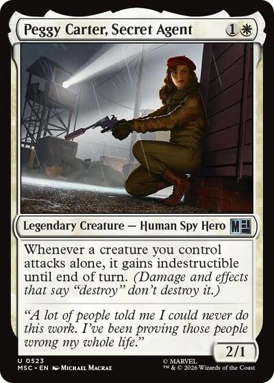 Peggy Carter, Secret Agent (Commander: Marvel Super Heroes) Light Play