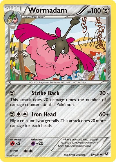 Wormadam (59) (XY - Fates Collide) Damaged / Poor