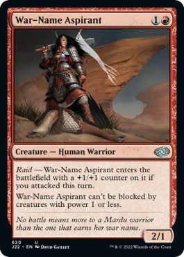 War-Name Aspirant (Jumpstart 2022) Light Play