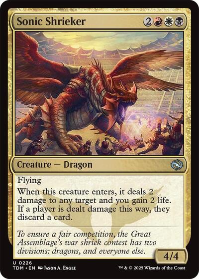 Sonic Shrieker (Tarkir: Dragonstorm) Light Play