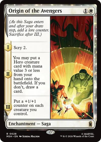 Origin of the Avengers (Marvel Super Heroes) Light Play