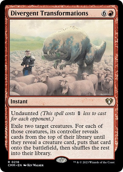 Divergent Transformations (Commander Masters) Light Play