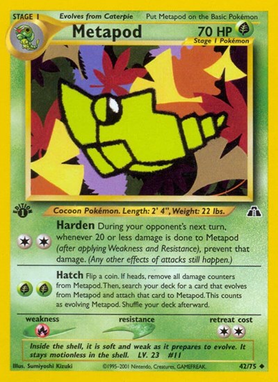 Metapod (Neo Discovery) Damaged / Poor Unlimited