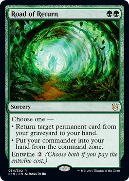 Road of Return (Commander 2019) Damaged / Poor