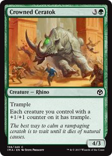 Crowned Ceratok (Iconic Masters) Light Play