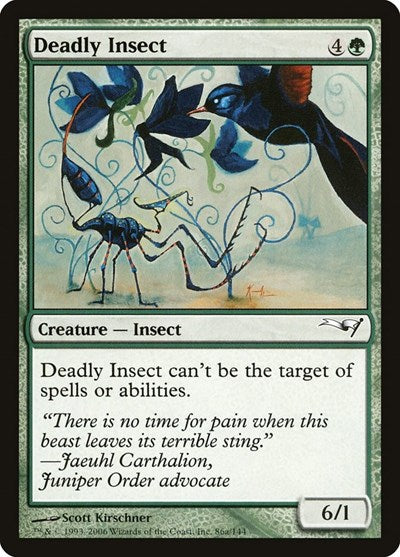 Deadly Insect (Coldsnap Theme Deck Reprints) Light Play