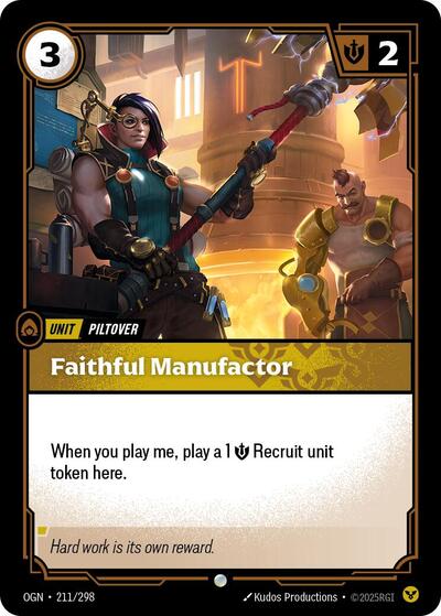 Faithful Manufactor (Origins) Light Play