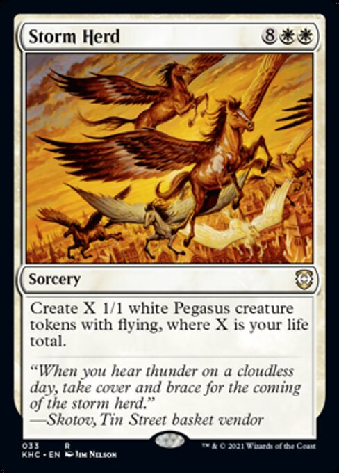 Storm Herd (Commander 2021 Kaldheim) Light Play