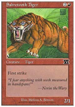 Sabretooth Tiger (Classic 6th Edition) Medium Play