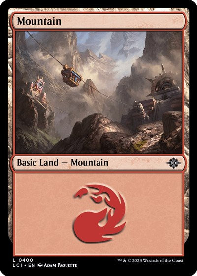 Mountain (0400) (The Lost Caverns of Ixalan) Light Play