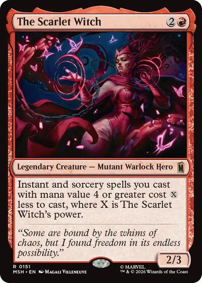 The Scarlet Witch (Marvel Super Heroes) Light Play Foil