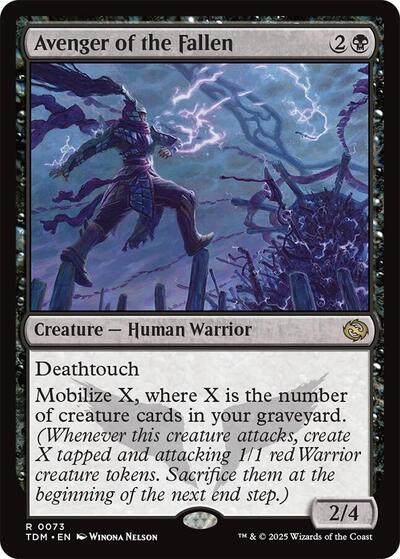 Avenger of the Fallen (Tarkir: Dragonstorm) Light Play