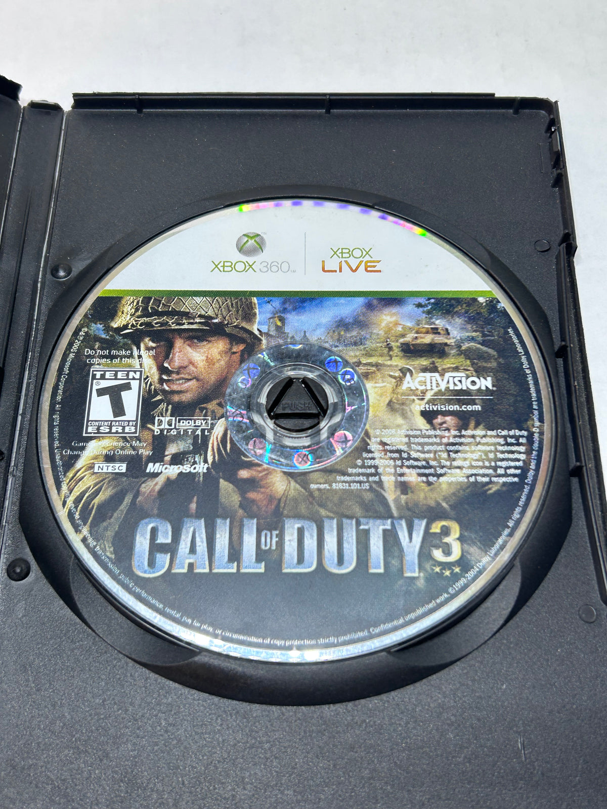 Call of Duty 3 (pre owned gamestop box)