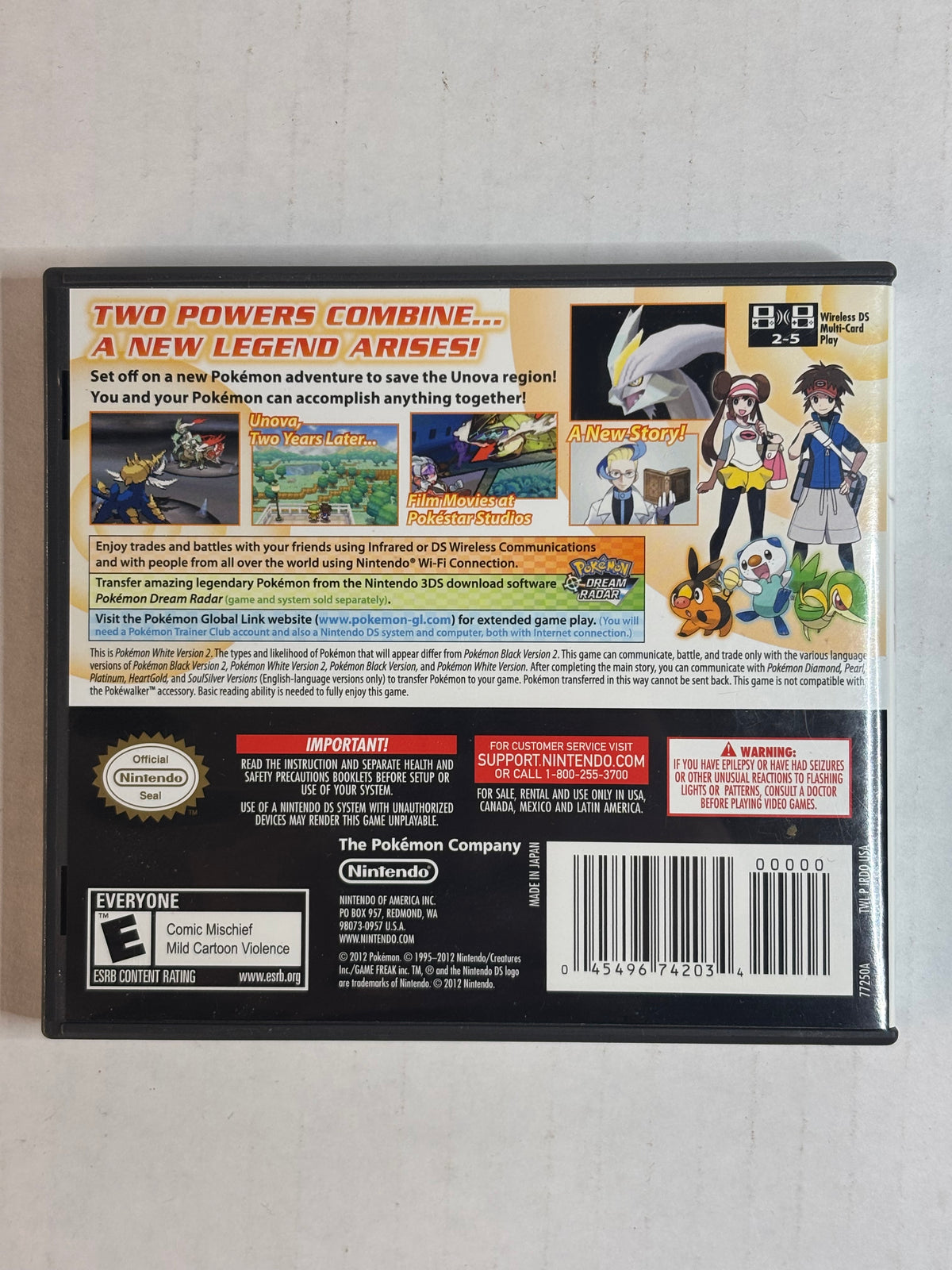 Pokemon White Version 2 (Nintendo DS) (CIB) (Mint Condition - Unsealed)