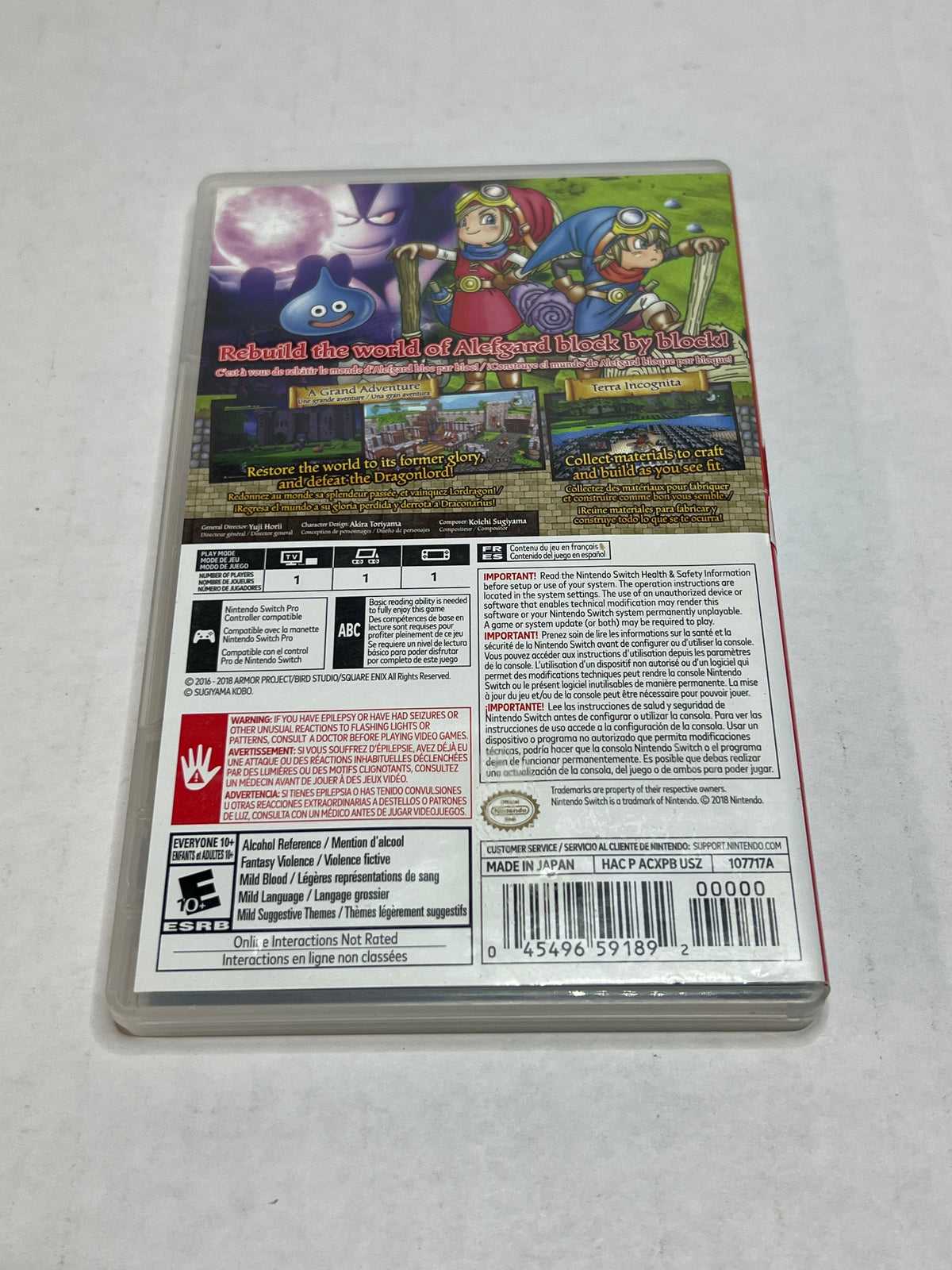 Dragon Quest Builders (Nintendo Switch)(CIB)