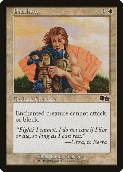 Pacifism (Urza's Saga) Light Play