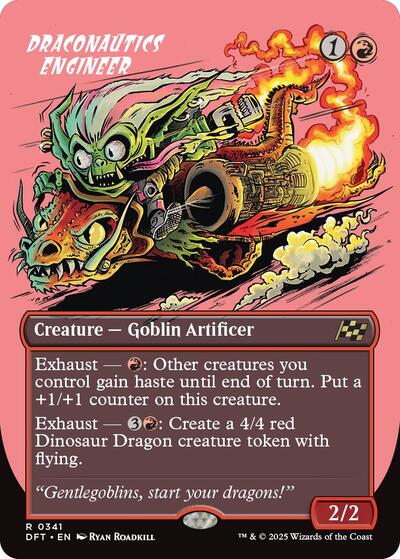 Draconautics Engineer (Borderless) (Aetherdrift) Light Play Foil