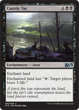 Caustic Tar (Magic 2015 Core Set) Light Play