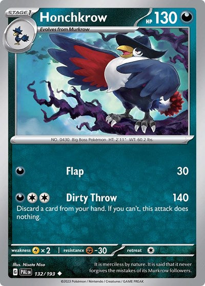 Honchkrow (SV02: Paldea Evolved) Light Play