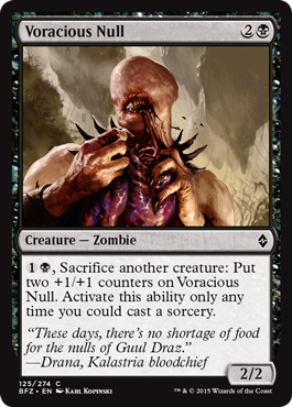 Voracious Null (Battle for Zendikar) Light Play