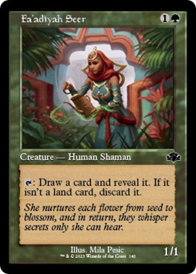 Fa'adiyah Seer (Retro Frame) (Dominaria Remastered) Light Play