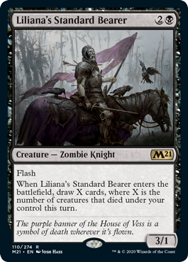 Liliana's Standard Bearer (Magic 2021 Core Set) Light Play