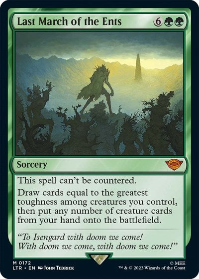 Last March of the Ents (Universes Beyond: The Lord of the Rings: Tales of Middle-earth) Light Play Foil