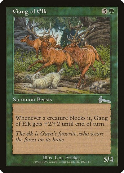 Gang of Elk (Urza's Legacy) Light Play