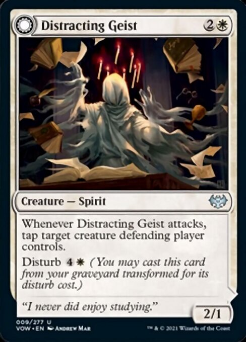 Distracting Geist / Clever Distraction (Innistrad: Crimson Vow) Light Play