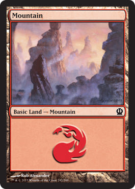 Mountain (242) (Theros) Light Play