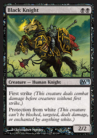 Black Knight (Magic 2011 Core Set) Medium Play