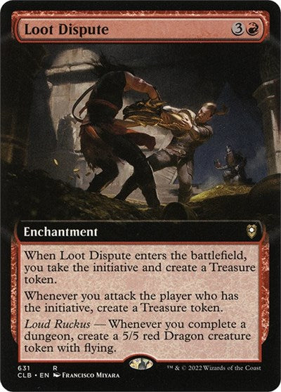Loot Dispute (Extended Art) (Commander Legends: Battle for Baldur's Gate) Light Play