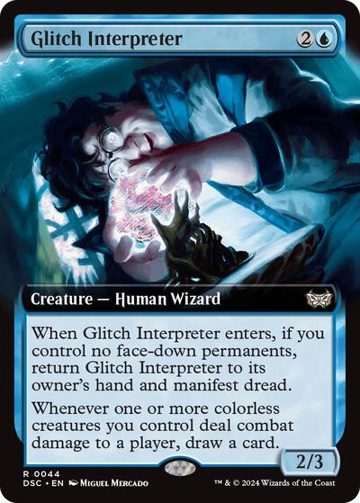 Glitch Interpreter (Extended Art) (Commander: Duskmourn: House of Horror) Light Play
