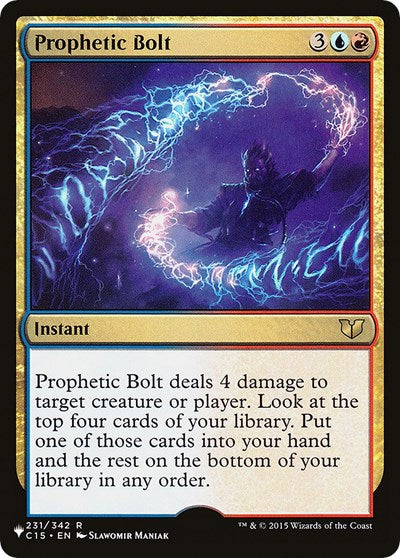 Prophetic Bolt (The List) Light Play