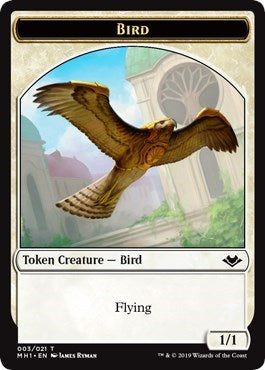 Bird (003) / Elephant (012) Double-sided Token (Modern Horizons) Light Play