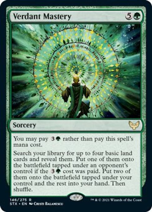 Verdant Mastery (Strixhaven) Light Play