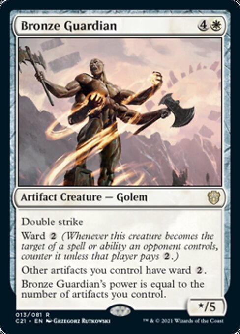 Bronze Guardian (Commander 2021 Strixhaven) Light Play