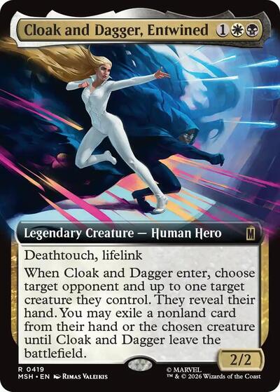 Cloak and Dagger, Entwined (Extended Art) (Marvel Super Heroes) Light Play