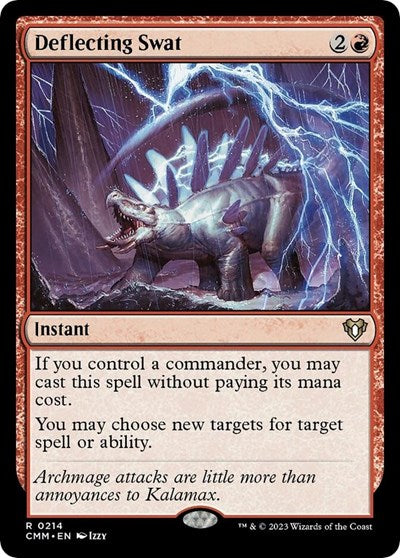 Deflecting Swat (Commander Masters) Light Play Foil