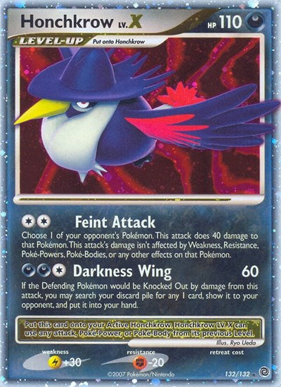 Honchkrow LV.X (Secret Wonders) Near Mint Holofoil