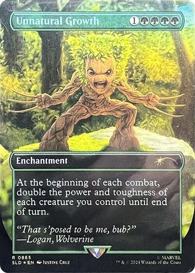 Unnatural Growth (Rainbow Foil) (Secret Lair) Near Mint Foil