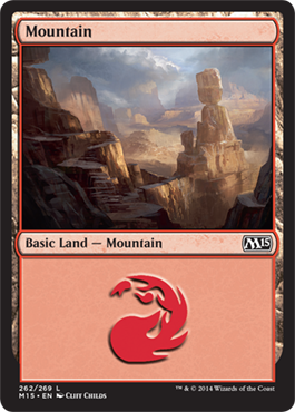 Mountain (262) (Magic 2015 Core Set) Heavy Play