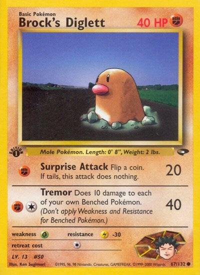 Brock's Diglett (Gym Challenge) Medium Play Unlimited