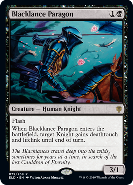 Blacklance Paragon (Throne of Eldraine) Light Play Foil