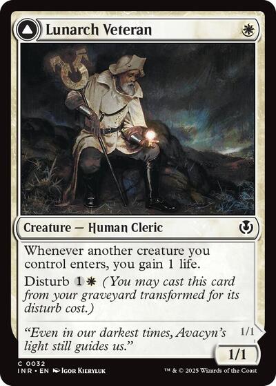 Lunarch Veteran (Innistrad Remastered) Light Play