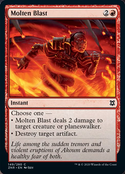 Molten Blast (Zendikar Rising) Damaged / Poor