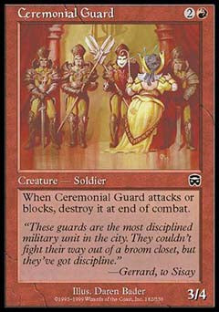 Ceremonial Guard (Mercadian Masques) Light Play