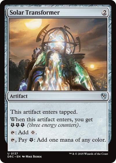 Solar Transformer (Commander: Aetherdrift) Light Play